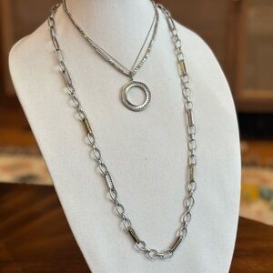 VINTAGE CHICOS Silver tone Necklace Set